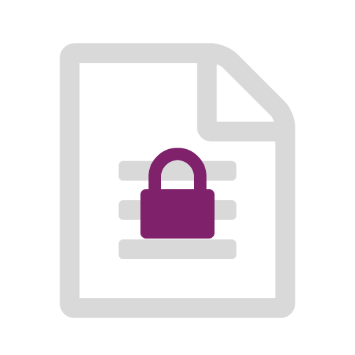 Image - a document with a lock icon.